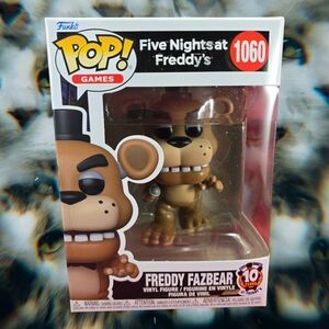 Freddy Fazbear Funko #1060 10th Anniversary (Nib) With Pop Protector